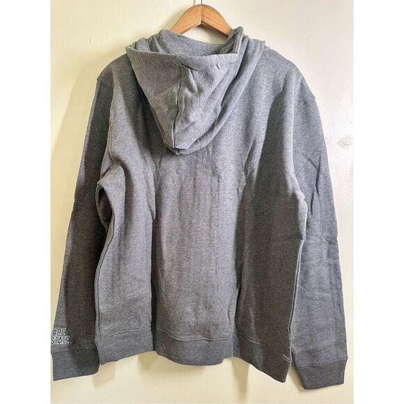 Pennsylvania State Gray Sewn In Logo Zip Ip Hoodie Sweatshirt Size Large New - Picture 7 of 7